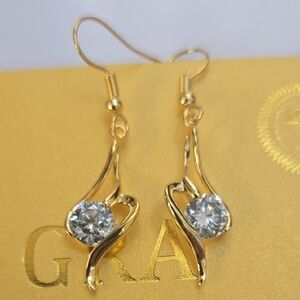 Elegant Gold and Silver Earrings